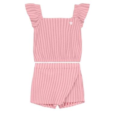 Imagem de Conjunto infantil menina com bordado floral Brandili