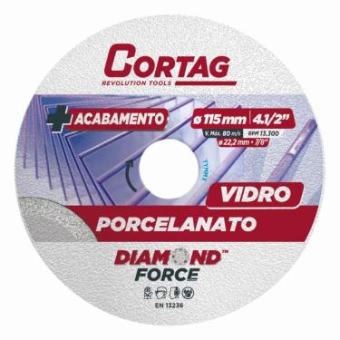 Imagem de Disco De Corte Diamantado Cortag Vidro E Porcelanato 115.mm