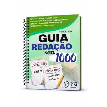 Imagem de Apostila Guia Redação Nota 1000 P Enem E Concursos Públicos Completa A