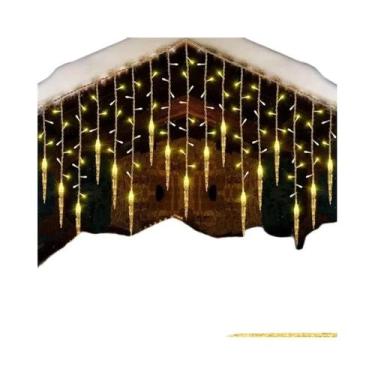 Imagem de Guirlanda De Natal Externa Com Luzes LED Em Forma De Cascata Para Deco