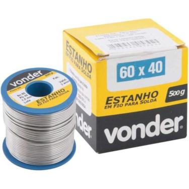 Imagem de Estanho Em Fio Para Solda 500g Azul 60x40 1,5mm Vonder