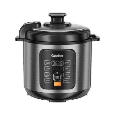 Imagem de Panela De Pressao Eletrica 6 Litros Prata 1000W 127V Gaabor
