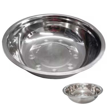 Imagem de Tigela BSL3877 para Preparo de Receitas em Inox Multiuso Resistente para Cozinha e Mesa Inox Braslu
