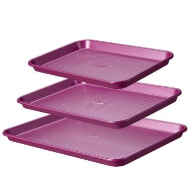 Imagem de Conjunto de Assadeiras CAROTE 33-43-48 cm Violeta 3 Peças