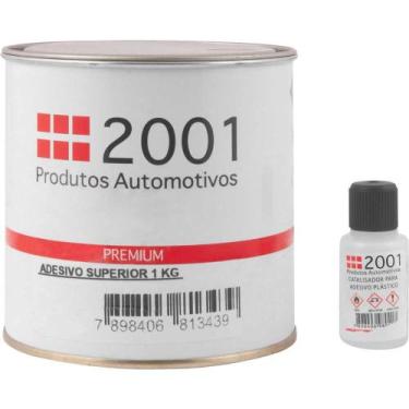 Imagem de Adesivo Plástico Superior 1 Kg Branco 9777 Com Catalisador 2001 - Cola