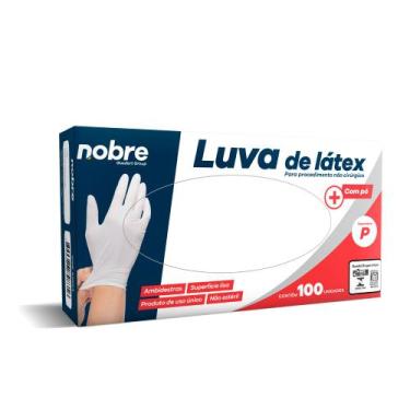 Imagem de Luva latex c/po p/ proced. nao cirurgico c/100unid. (nao esteril) "P" 