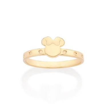 Imagem de Anel minnie folheado a ouro  513425 Rommanel, Dourado, 10