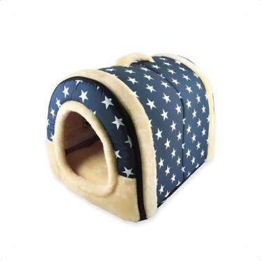 Imagem de Cama Para Casinha Cachorro Com Teto Caverna Almofada Macia - dog house