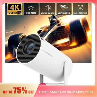 Imagem de Magcubic HY300: Seu Projetor 4K com Android 11, Wi-Fi 6 e Bluetooth 5.