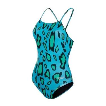 Imagem de Maiô de Natação Adulto Leopard Speedo, Verde, G
