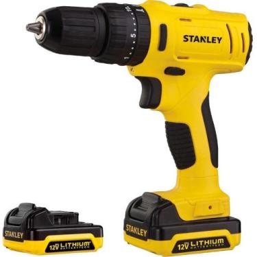 Imagem de Parafusadeira e Furadeira de Impacto Stanley, 12V C/2 Baterias, com Ma