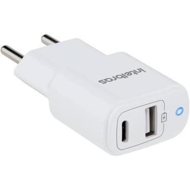 Imagem de Carregador Tomada Plug Adaptador Intelbras Usb Tipo A Usb Tipo C Ultra