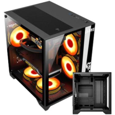 Imagem de Gabinete Gamer Grodd Clanm Ótima Ventilação Suporta Até 7 Fans de Cool