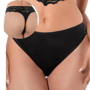 Imagem de Calcinha Fio Dental Carmel DeMillus Detalhe em Renda, Preto, PE