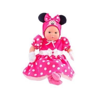 Imagem de Boneca classic dolls recem nascido minnie 5162 - Roma Brinquedos, Rosa