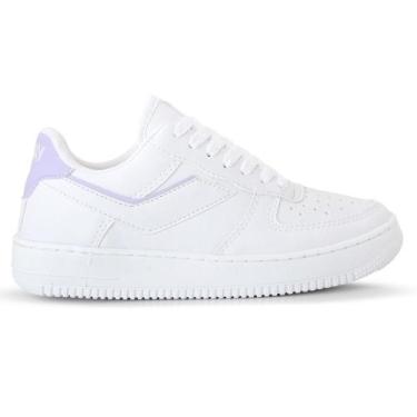 Imagem de Tênis Feminino Casual ForPlay Branco Lançamento, Lilás, 38