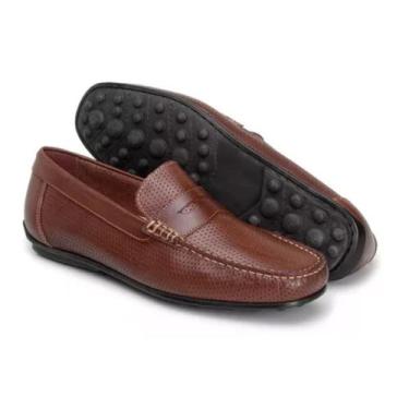 Imagem de Mocassim Driver Masculino Em Couro Legítimo, Tam. 41 - MR Crosby, 41