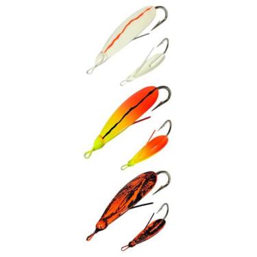 Imagem de Kit 3 Iscas Meia Água Colher Soldada Anti Enrosco LORI 3/4 6,9cm 16g, 