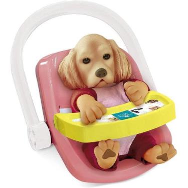 Imagem de Bebê Pet Filhotinho Hora do Passeio Cachorrinho Com Bebê Conforto - Ro