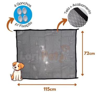 Imagem de Cerca para cachorros - Tela divisória para portas TAMANHO:M - 72cm X 1