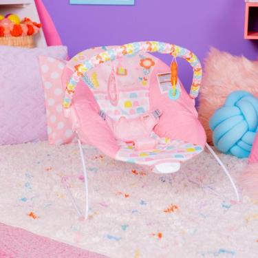 Imagem de Cadeira descanso bebê vibratória unicórnio bright starts até 9kg menin