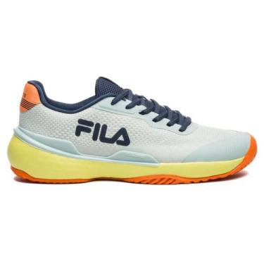 Imagem de Tênis Fila Invicto Clay Feminino, 36, Verde claro, Marinho