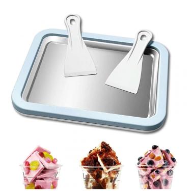 Imagem de Leisuremix Máquina de Sorvete Instantâneo - Kit Completo com 2 Espátulas para Sorvete, Iogurte e Sorbet, Azul Claro