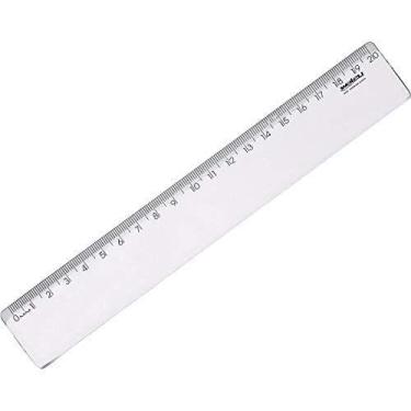 Imagem de Regua De Poliestireno New Line Cristal 20Cm. - MAXCRIL