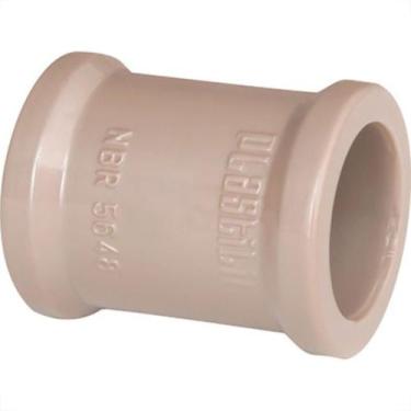 Imagem de Luva Plastilit PVC Liso Liso 1/2 Marrom - Kit C/50 Unidades