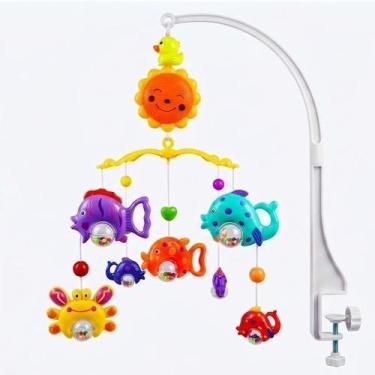 Imagem de Móbile Musical Berço Infantil Chocalhos Coloridos Modelos Variados Pre