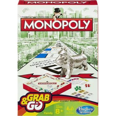 Imagem de Jogo De Mesa Monopoly Grab & Go - Hasbro B1002