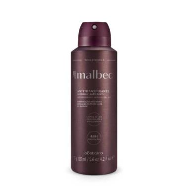 Imagem de Malbec Antitranspirante Desadorante Aerossol feminino , 75g - O Boticá
