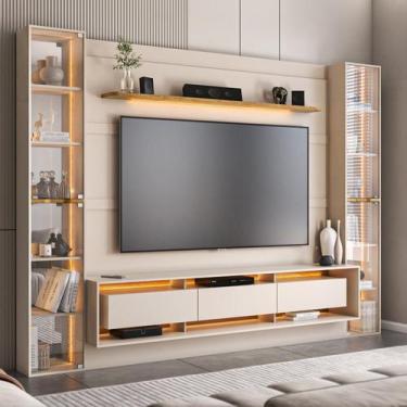 Imagem de Estante para TV e Home Theater até 85 Polegadas com LED 296CMX217CM Au