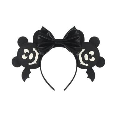 Imagem de Tiara De Orelhas De Rato Para Mulheres Com Lantejoulas E Laço, Acessór