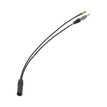 Imagem de Antena De Rádio Automotiva Ativa FM AM Com Adaptador Divisor DIN SMB P
