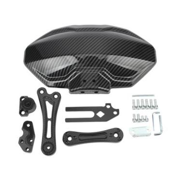 Imagem de Para-lama Ajustável De Fibra De Carbono Universal Para Motocicletas Ya
