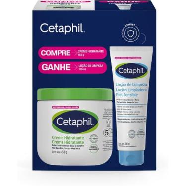 Imagem de Kit Creme Hidratante 453g Loção Limpeza 100ml  Cetaphil
