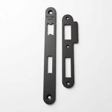 Imagem de Kit Testa e Contra Testa Pado 40mm Preta Raio Arredondada