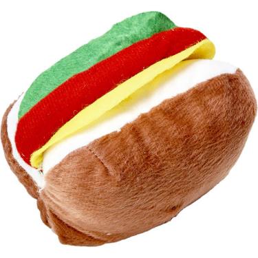 Imagem de Brinquedo Chalesco Pelúcia Hambúrger para Cães - Tam. Único