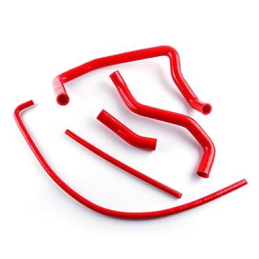 Imagem de LUXERAD Kit de mangueira de arrefecimento de silicone com desempenho de 3 camadas para SUZUKI GSX1300R HAYABUSA 99-07 (vermelho)