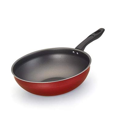 Imagem de Frigideira Wok 28 Red Sem Tampa Com Cabo Aluminio Oliveira Frigideira Wok 28 Red Sem Tampa Com Cabo Vermelho No Voltagev