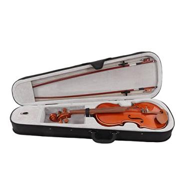 Imagem de Violino iniciante, abeto + madeira de jujuba para adultos, violinos para crianças