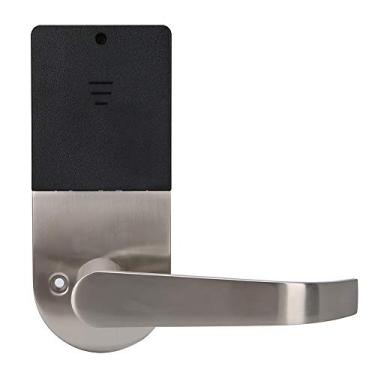 Imagem de Trava de porta digital inteligente, 3 em 1 cartão IC de entrada sem chave, códigos e segurança de desbloqueio de chave com técnica de indução eletromagnética Maçaneta de porta de indução para hotel de escritório