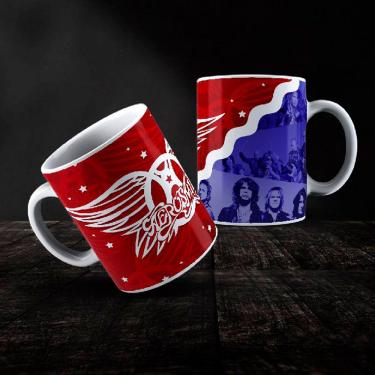 Imagem de Caneca Cerâmica Rock Aerosmith