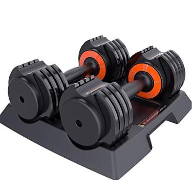 Imagem de Haltere profissional até 50 kg - Haltere destacável com base ABS Equipamento de fitness doméstico para exercícios de ginástica, 11 kg (2 x 5,5 kg)