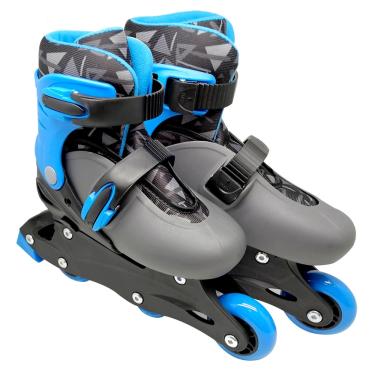 Imagem de Patins Infantil Clássico Ajustável Menino 31/34 - Dm Toys