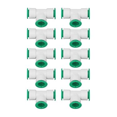 Imagem de Conector em T, Adaptador de Tubo de 3 Vias Resistente à Pressão de 10 Peças para Irrigação para Sistemas de Água RO 20 mm