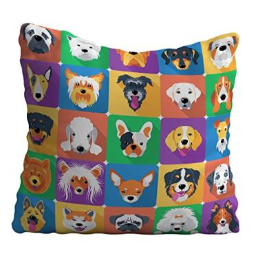 Imagem de Almofadão Decorativo 80x80 Pet Cachorro Raças
