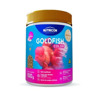 Imagem de Ração Para Peixes Goldfish Color Com Alho Pote 100 Gramas - Nutricon