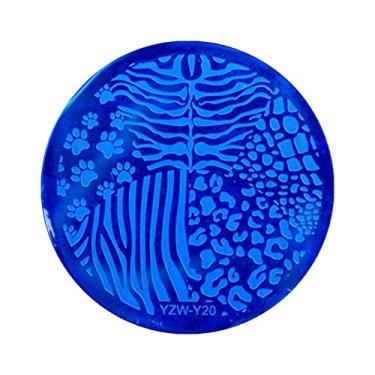 Imagem de Modelo De Unha Redonda Carimbo De Unha Renda Flower Feather Snowflake Boneco De Neve Modelo De Impressão De Pregos Ferramenta De Arte Da Unha Para Manicure Salon Home Natal